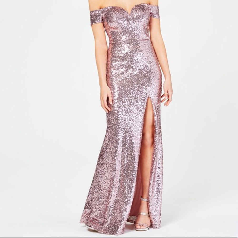 Pink sequin dress - B Darlin Macys Size 3/4